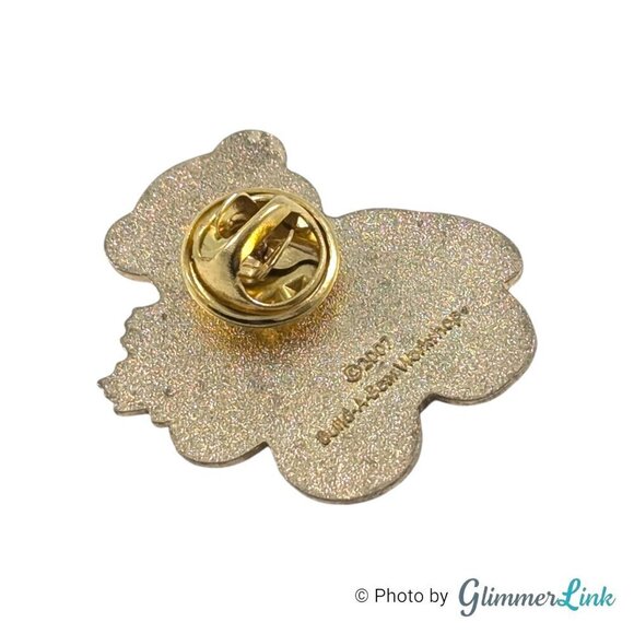 Build A Bear Workshop 2007 Yellow Teddy Bear Fall Autumn Maple Leaves Pin - Picture 3 of 4